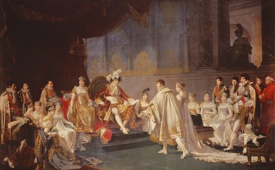 The Espousal of Prince Jerome Bonaparte and Princess Catharina Frederica of Wuerttemberg by Jean Baptiste Regnault